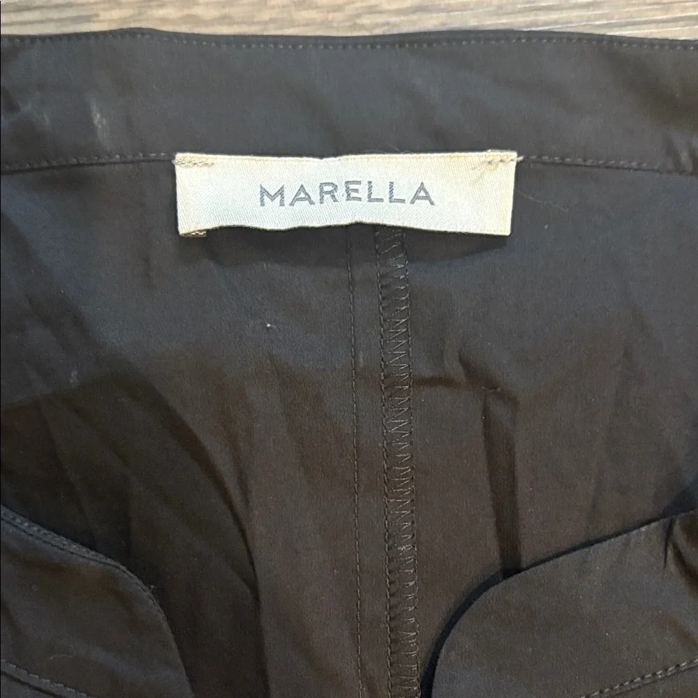 MARELLA Cotton Blend Mini Black Dress Sz 10
